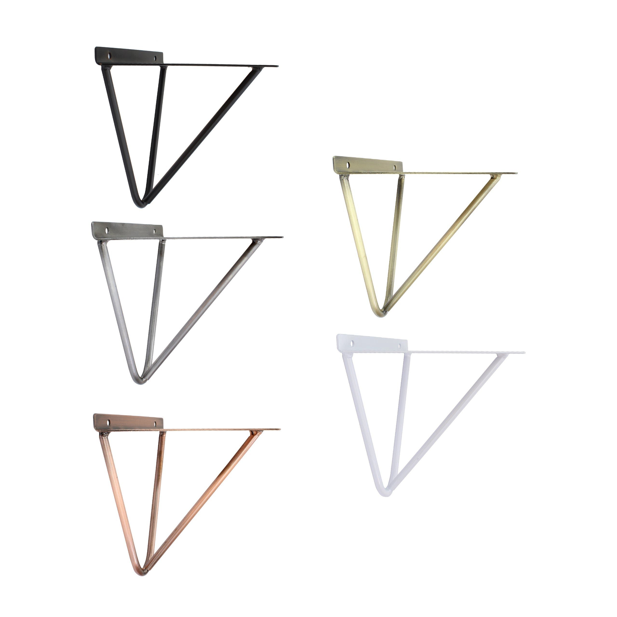 Natural Goods Berlin Wandregalhalter FHAIN, 2-tlg., Pulverbeschichtet