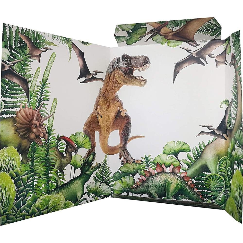 RNK Verlag Organisationsmappe Zeichenmappe T-Rex, DIN A3, mit Gummizug, Dinosaurier-Motiv