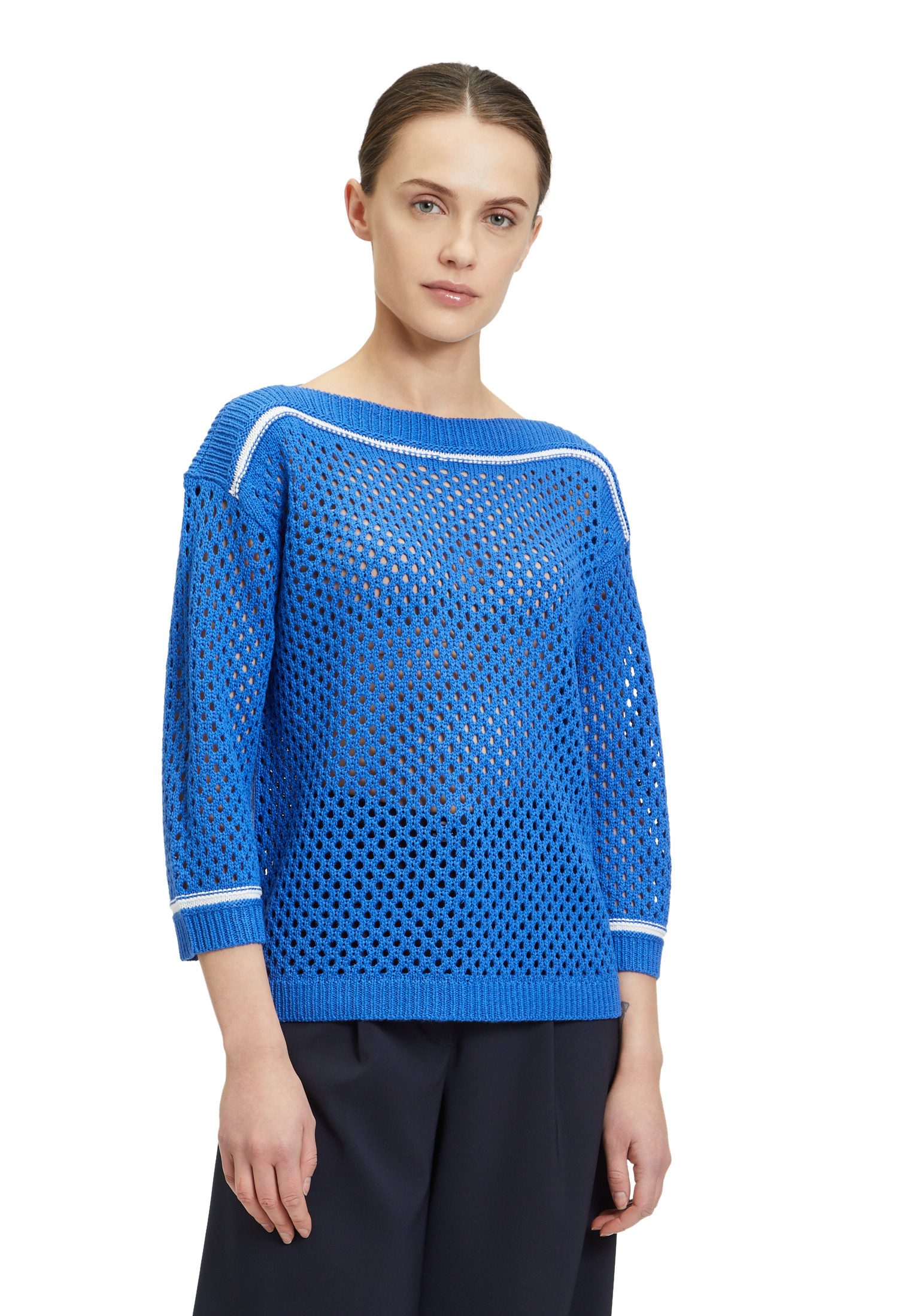 Strickpullover Betty Barclay Damen Lochstrick-Pullover mit Strickdetails