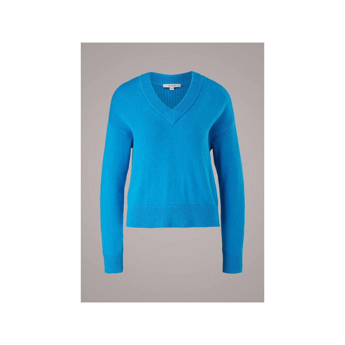 Comma Longpullover uni regular fit (1-tlg)