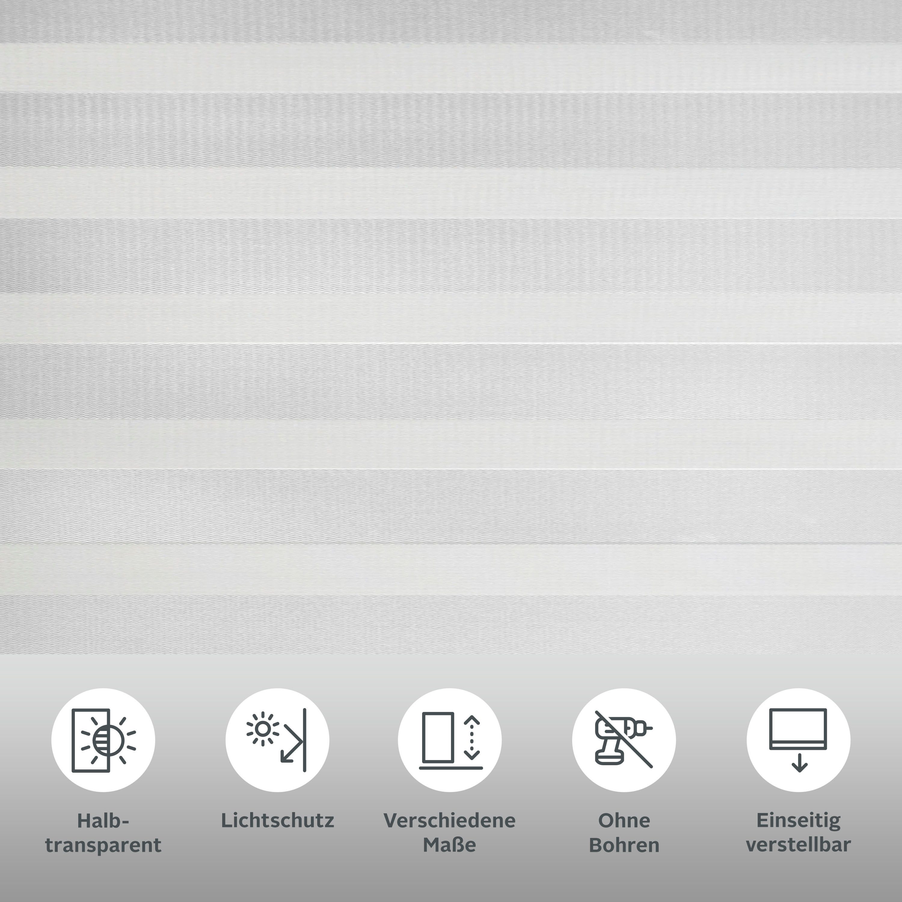 Doppelrollo Dark, my home, Lichtschutz, ohne Bohren, freihängend, Klemmfix, Klemmfix, Fixmaß, strukturiert, uni, monochrom, basic, Klemmträger
