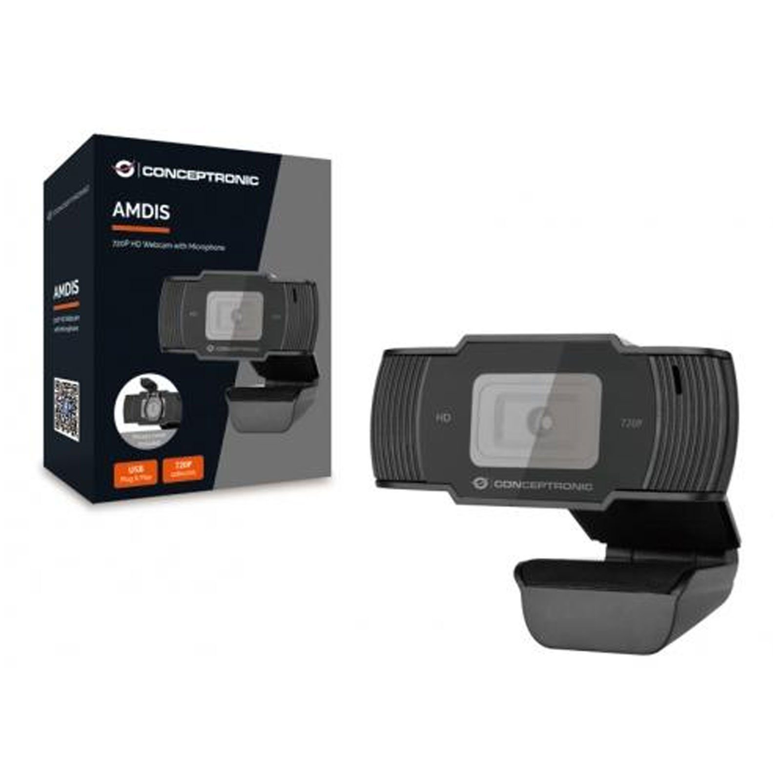 Conceptronic Amdis Webcam Webcam Microphone 720P + HD