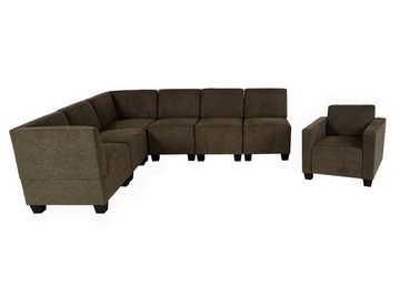 MCW Sofa Moncalieri-6-1-S, Set 7 Teile, Moderner Lounge-Stil, Clipsystem, Abgerundete Ecken und Kanten