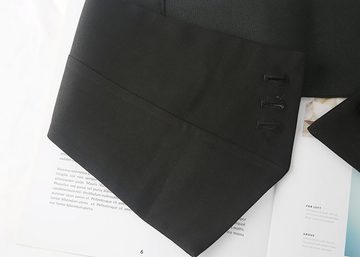 AquaBreeze Taillengürtel Anzugsbund, elastischer Bund, schmale Passform (Modische Knopfverzierung)