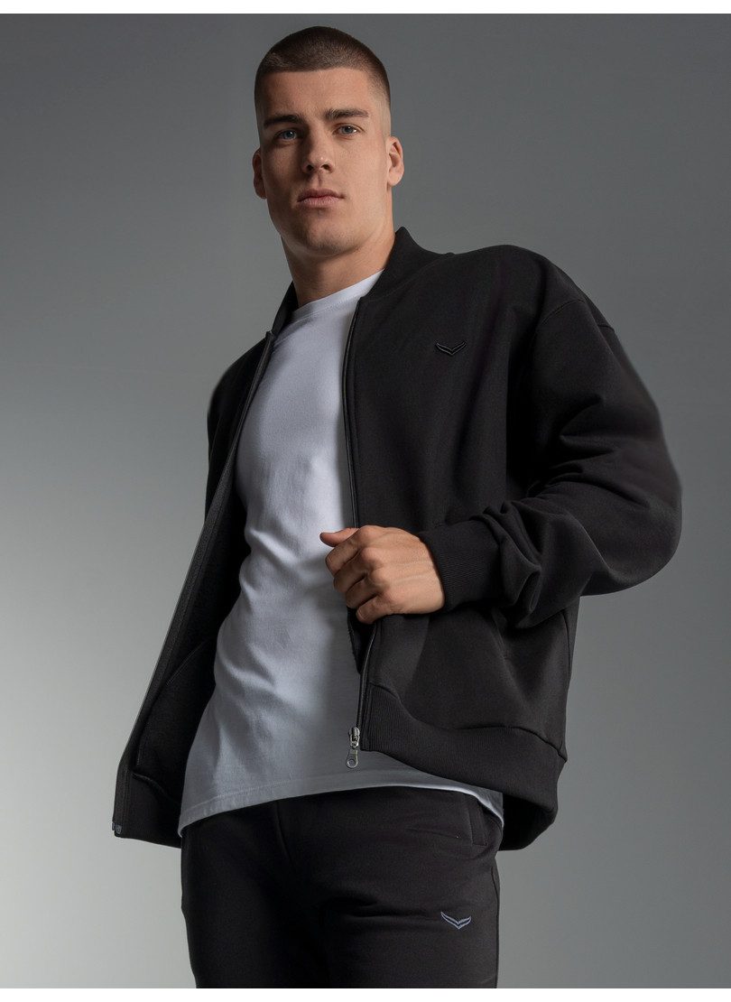 Trigema Sweatjacke TRIGEMA Collegejacke in weicher Sweat-Qualität (1-tlg) – Bild 3 von 3