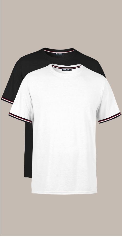 COMEOR T-Shirt Basic Herren Kurzarm Rundhalls günstig online kaufen