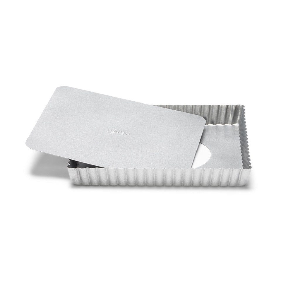 patisse Quicheform 03566, Silver Top Quicheform, 21x21 cm, Antihaftbeschichtet - mit losem, herausnehmbaren Boden