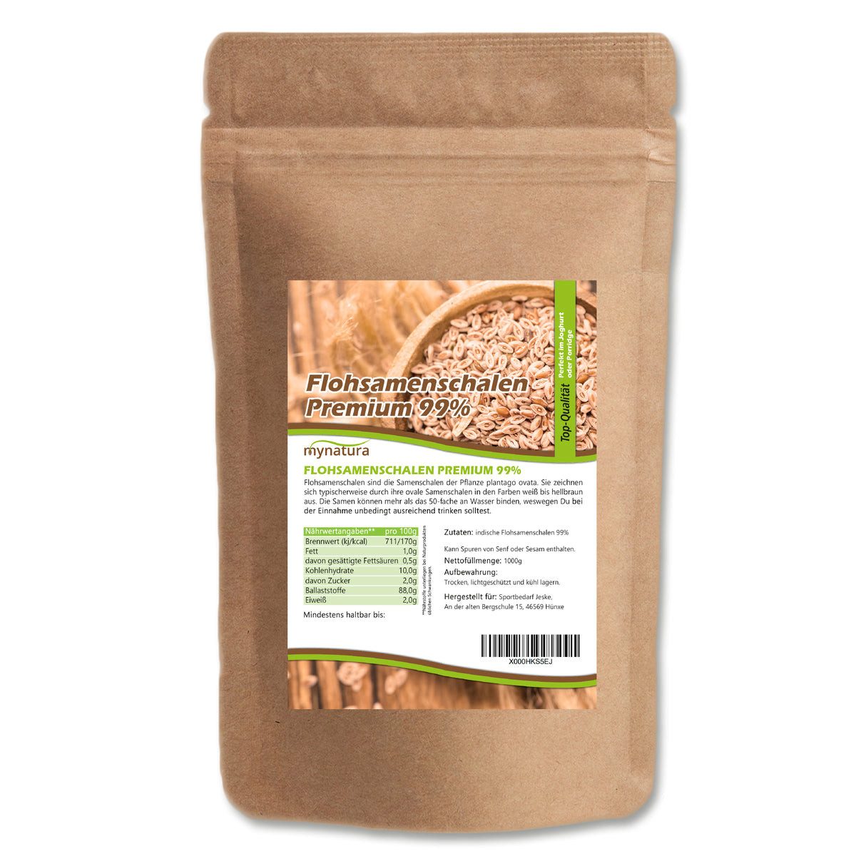 Mynatura Samen Mynatura Flohsamenschalen Premium 99%