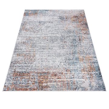 Designteppich Modern Vintage Teppich - Abstrakt Muster Creme Bunt - kurzflor, Mazovia, 60 x 100 cm, Wohnzimmer, Geeignet für Fußbodenheizung, Höhe 9 mm, Kurzflor