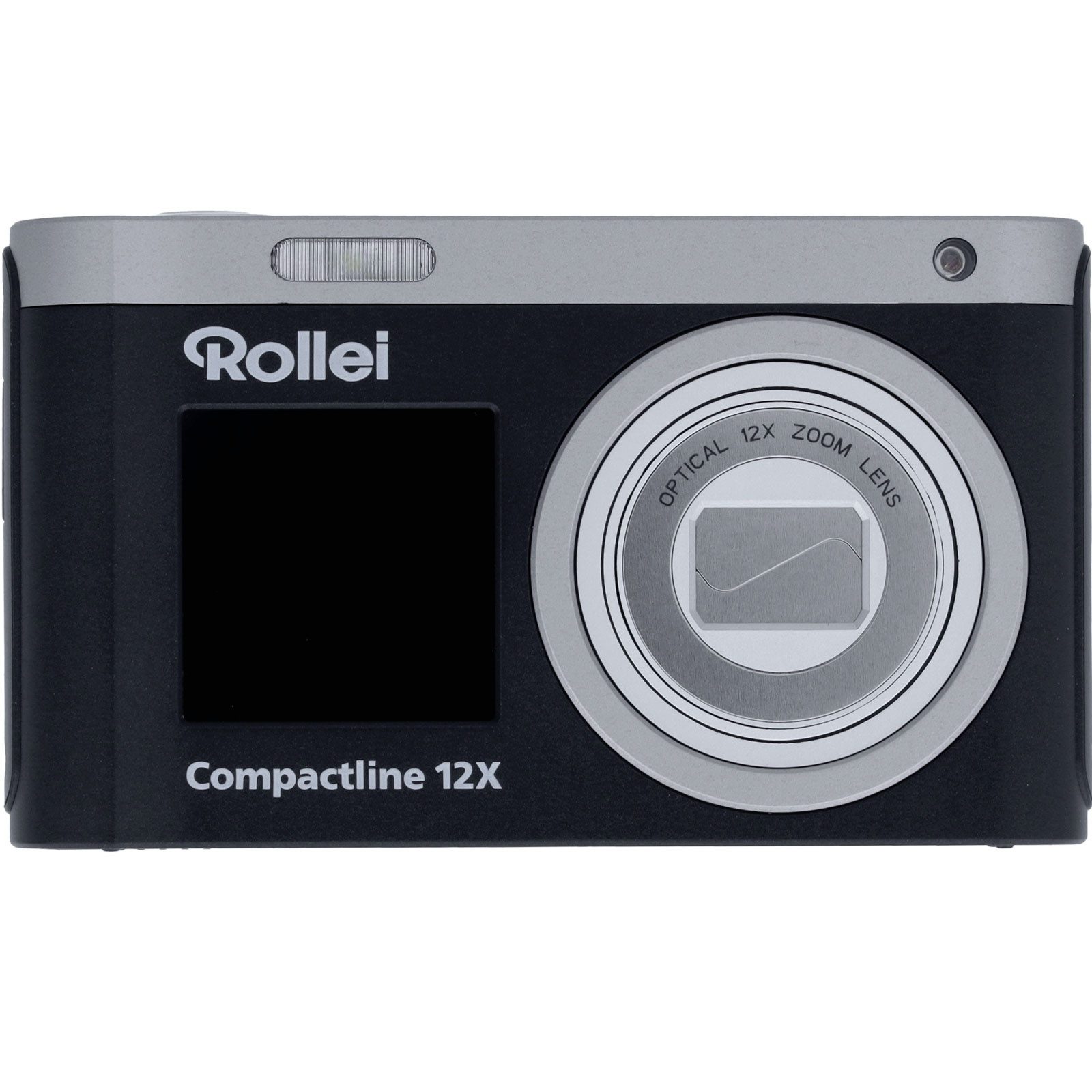 Rollei Compactline 12x Kompaktkamera (Kompaktkamera mit 12-fach Optik, 4K Video & Dual-Display)