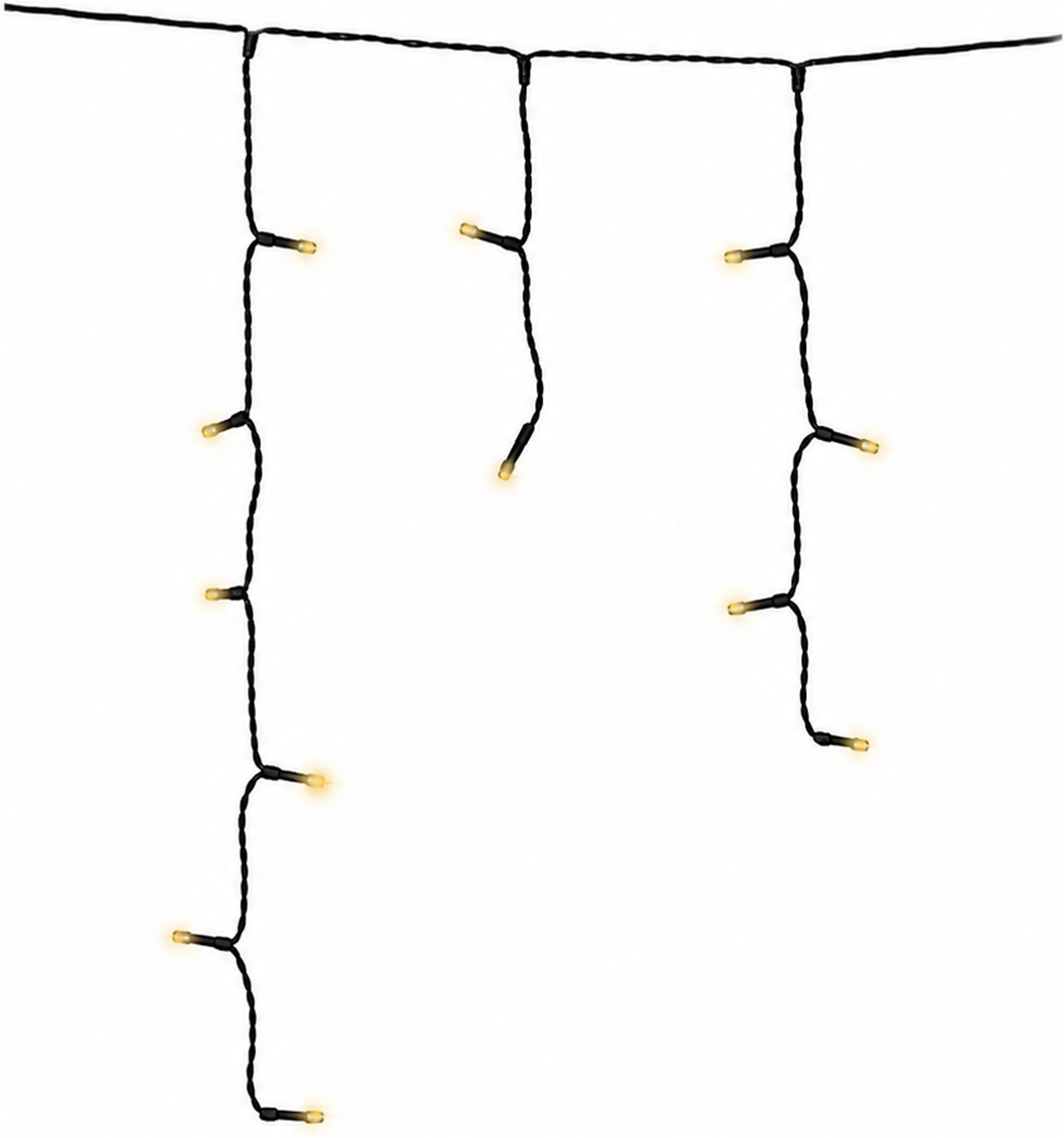 OTTO home LED-Lichterkette in 3/6/12/18 u. 24 m Länge, Outdoor Indoor, Lichtfunktionen, Garten, warmweiß, 8 Modi, 6/18h Timer, schwarz o. weiß, außen, innen – Bild 3 von 5