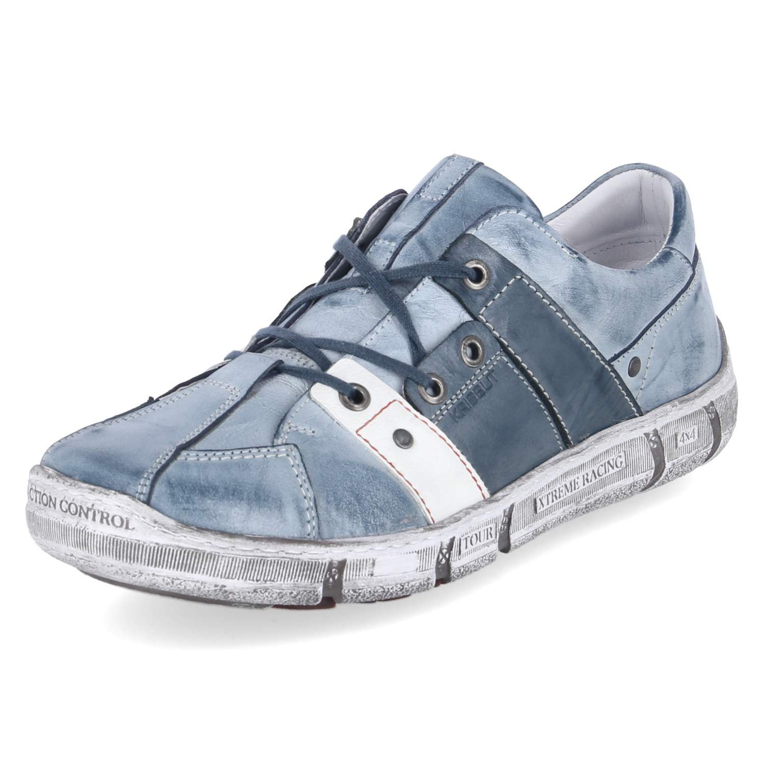 KRISBUT Krisbut 5770-3 Herren Glattleder blau-kombi Schnürschuh