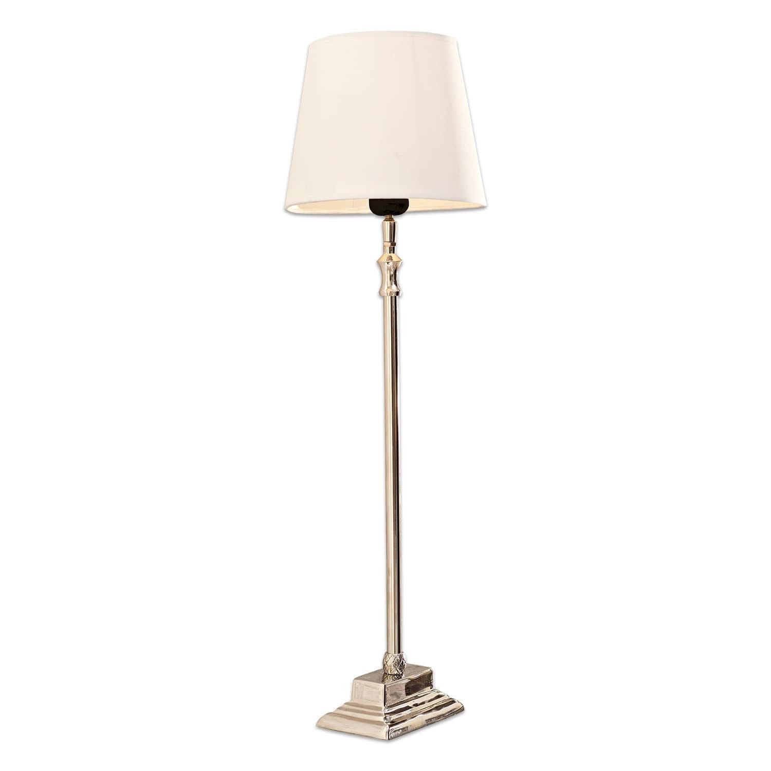 Mirabeau Tischleuchte Tischlampe Mayfair weiß/silber