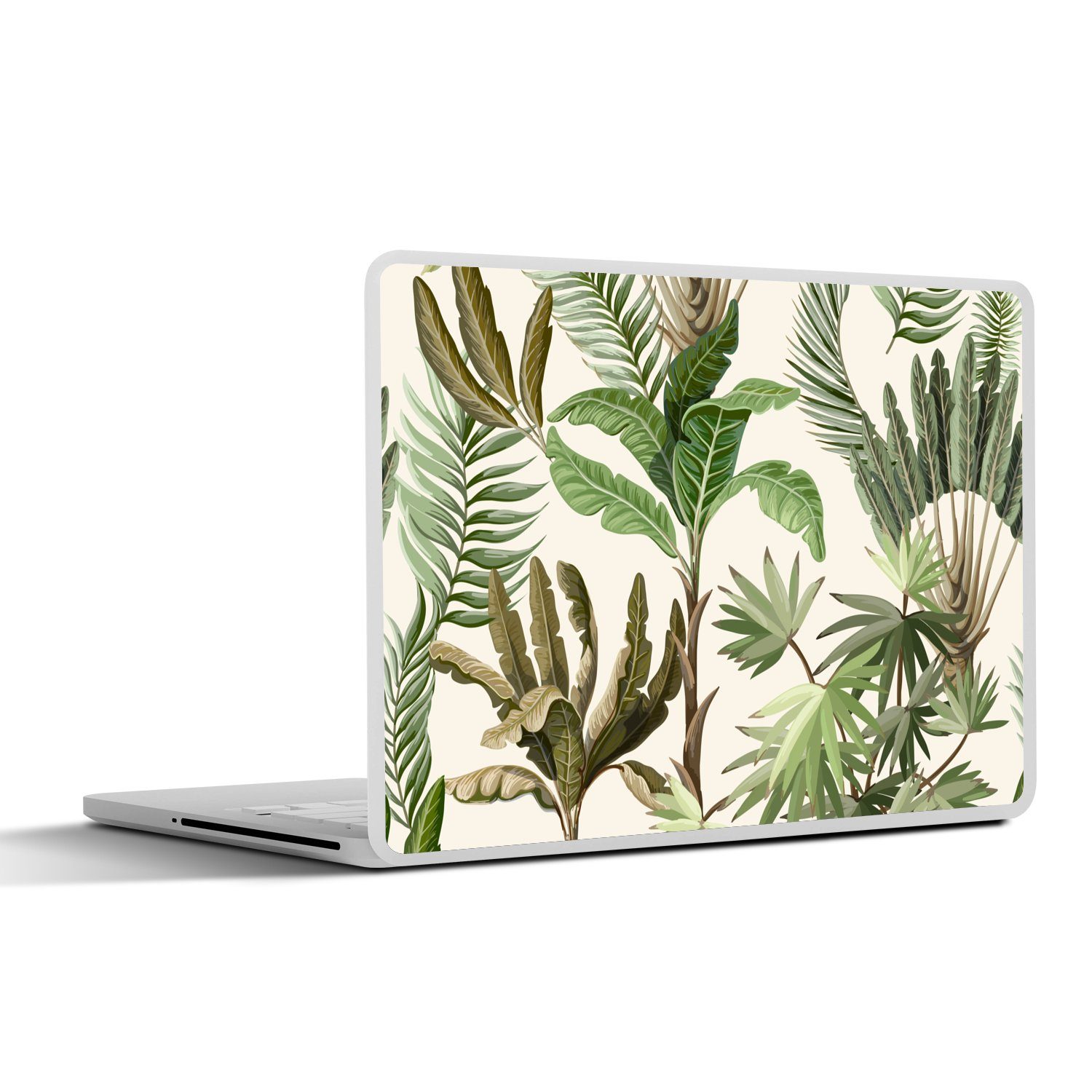 MuchoWow Laptop-Aufkleber Dschungel - Palme - Bananenstaude - Kinder - Natur - Pflanzen, (1tlg), Laptop Folien Cover, Aufkleber, Sticker, Schutz vor Kratzern, 30x21 cm