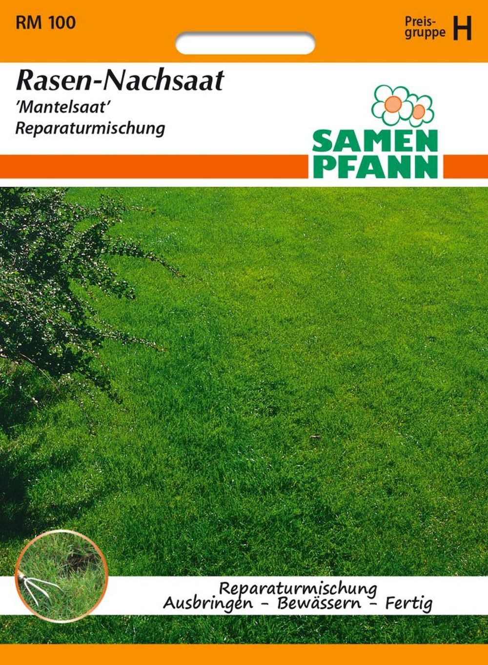 SAMEN PFANN Rasensamen Rasen-Nachsaat Mantelsaat Gras-Samen Mantelsamen Rasen-Saat Reparatur