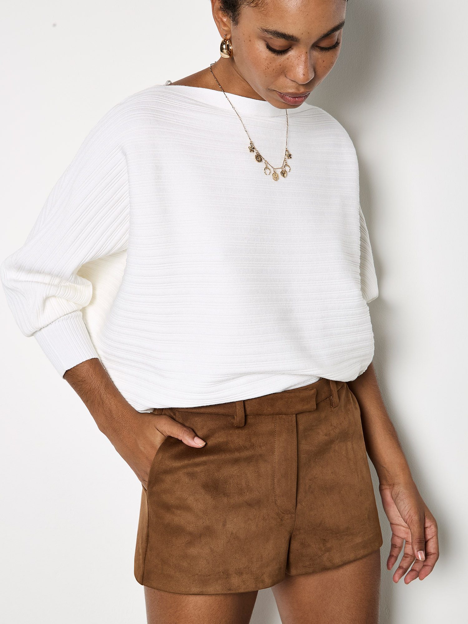 Apricot Shorts Hotpants aus Kunstleder