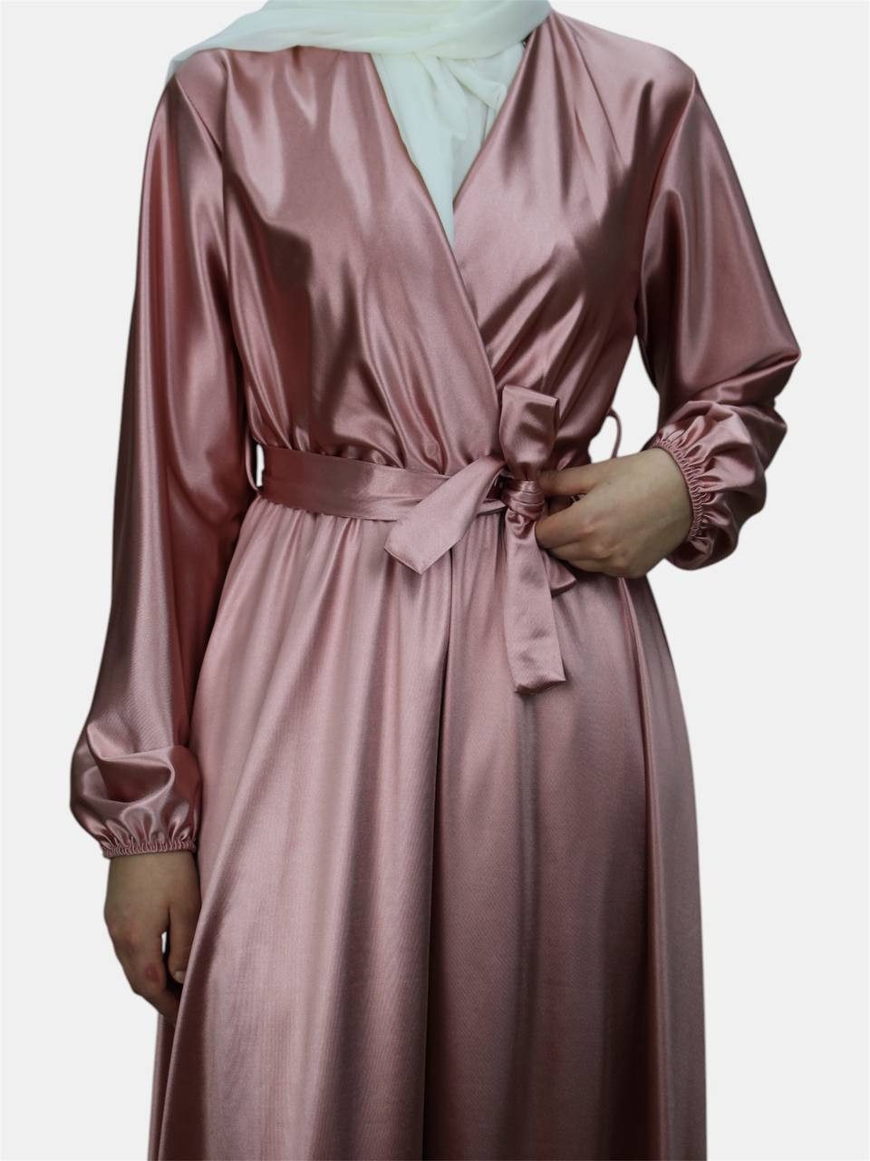 Aymasal Abendkleid langärmliges Maxikleid Damen Abaya günstig online kaufen