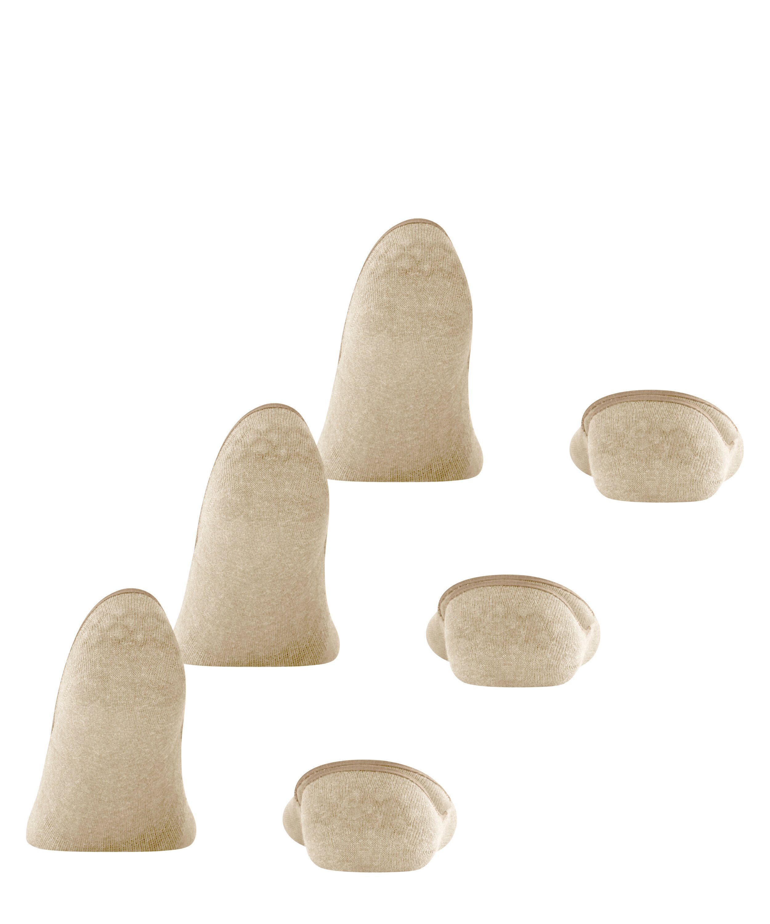 FALKE Füßlinge Step Medium Cut 3-Pack Füßlinge (3-Paar) mit Anti-Slip-System