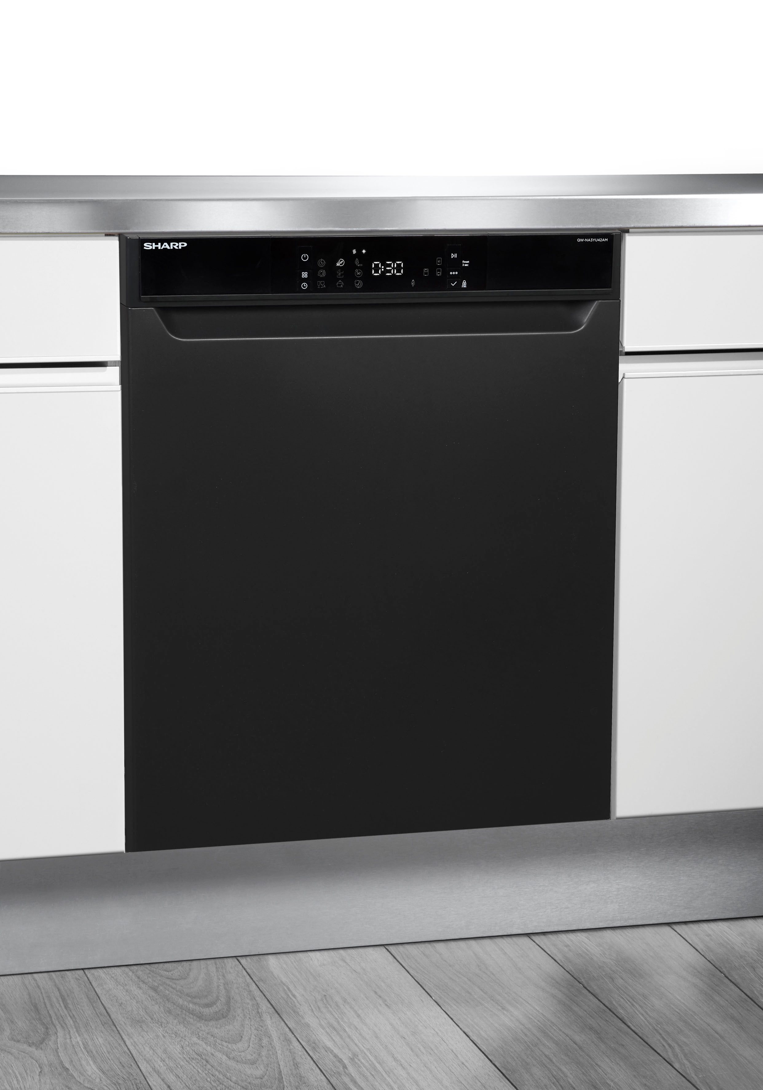 Sharp Unterbaugeschirrspüler QW-NA3YU42AM-DE, 9,2 l, 14 Maßgedecke