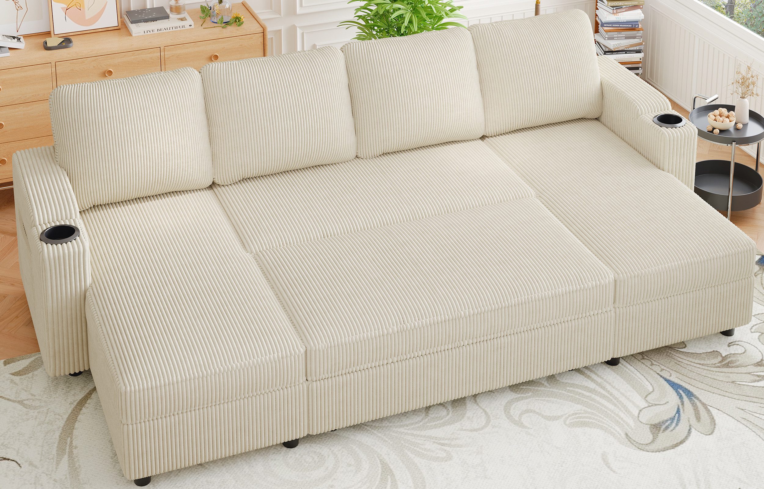 GUNJI Ecksofa L-shaped/U-shaped sofa with storage and sleeping functions günstig online kaufen