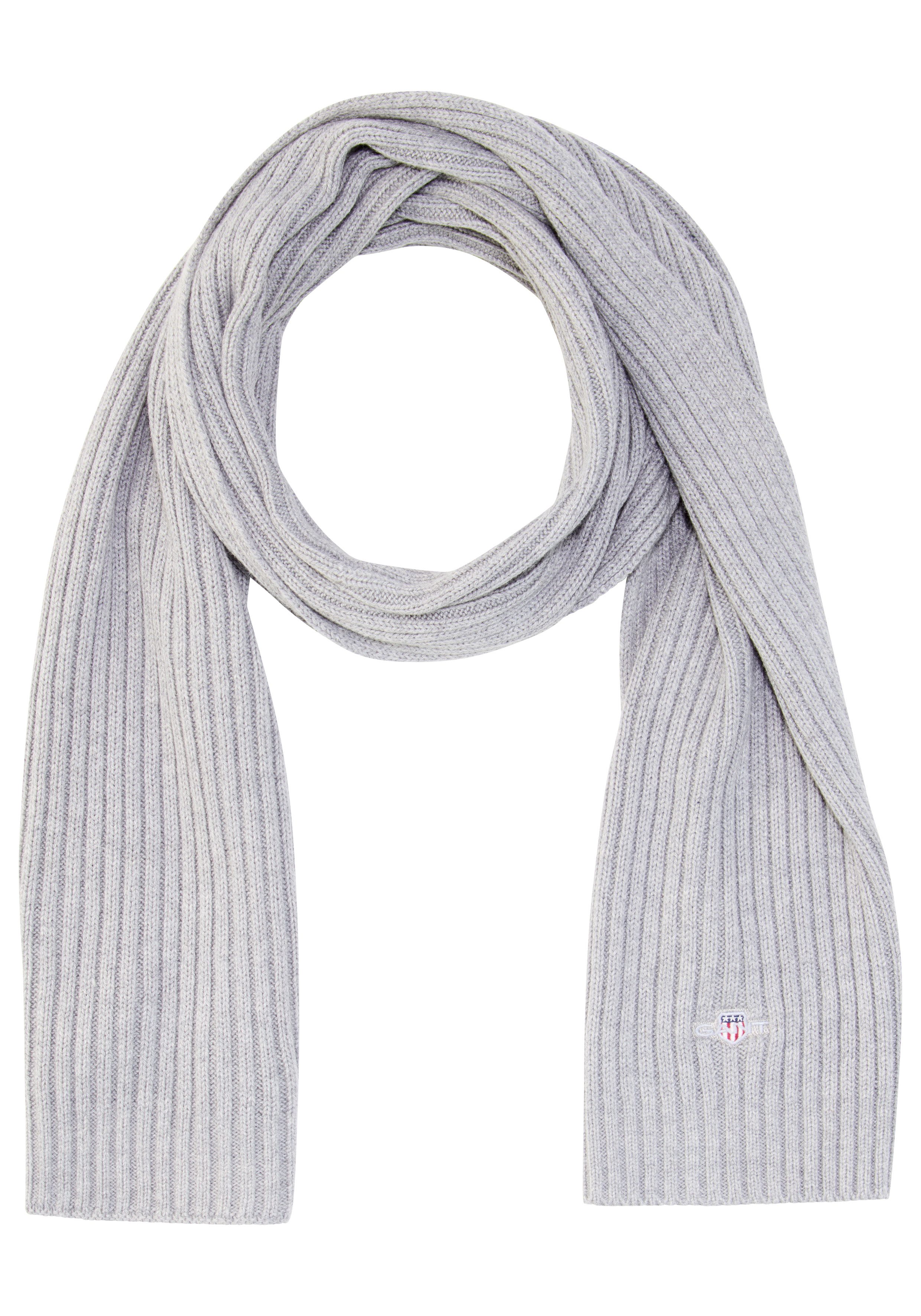 Gant Strickschal COTTON BLEND LOGO günstig online kaufen