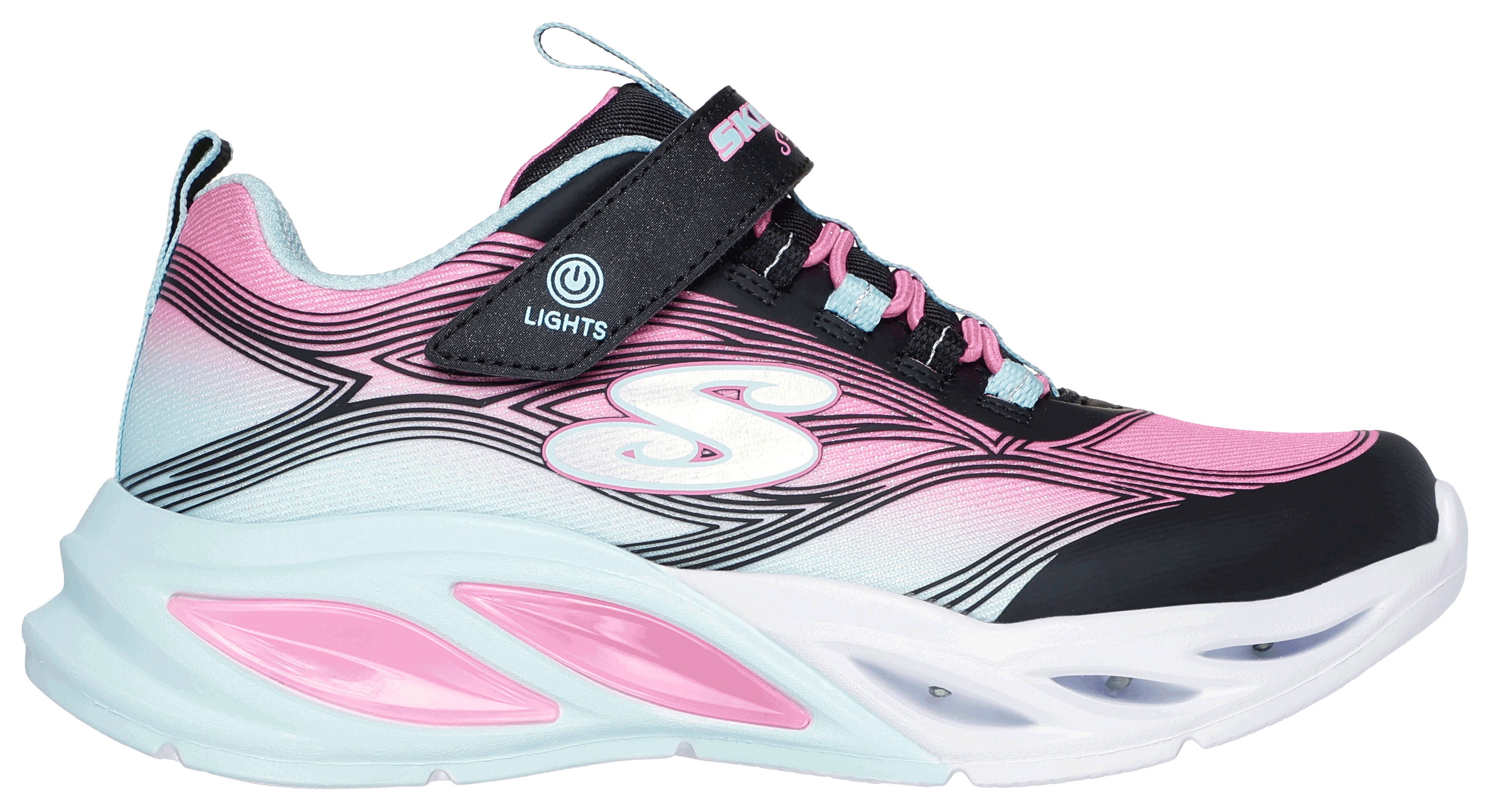Skechers COSMIC GLOW LIGHTS Sneaker Klettschuh mit Glitzer, Größenschablone zum Download – Bild 4 von 5