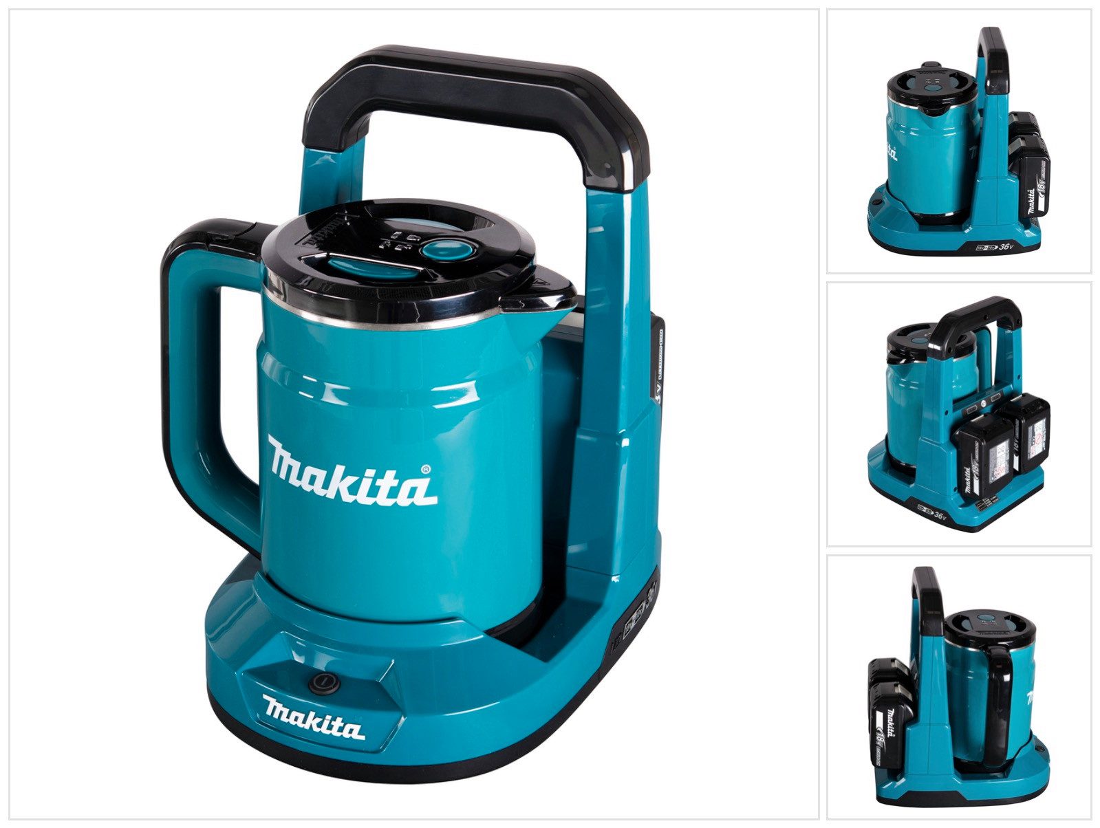 Makita Wasserkocher DKT 360 Z 36 V (2x 18 V) 0,8 L Solo - ohne Akku, ohne Ladegerät