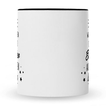 GRAVURZEILE Tasse mit Spruch Heldenhafte Großeltern, Keramik, Farbe: Oma - Schwarz & Weiß