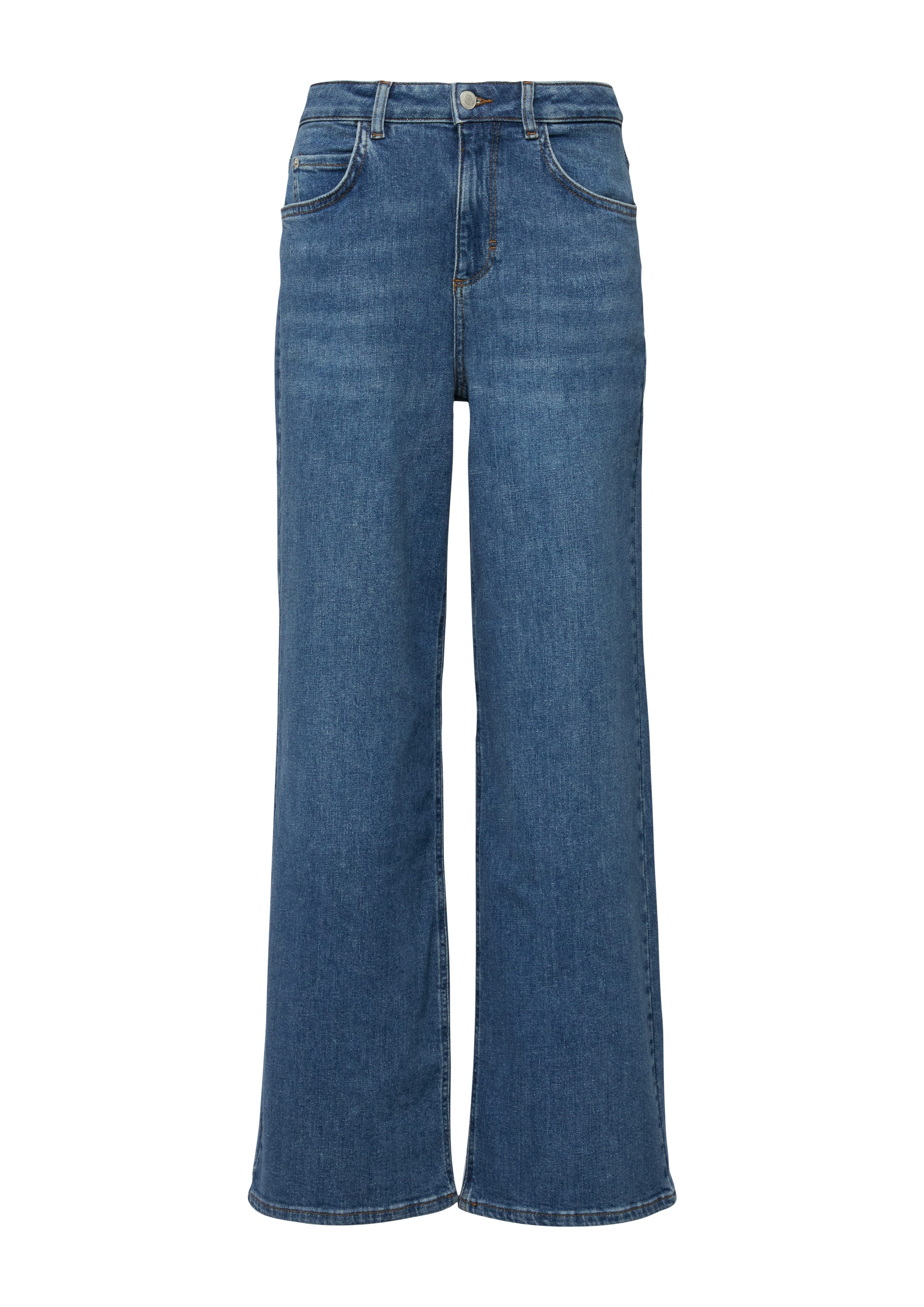 comma 5-Pocket-Jeans mit ausgestelltem Bein und Stretch