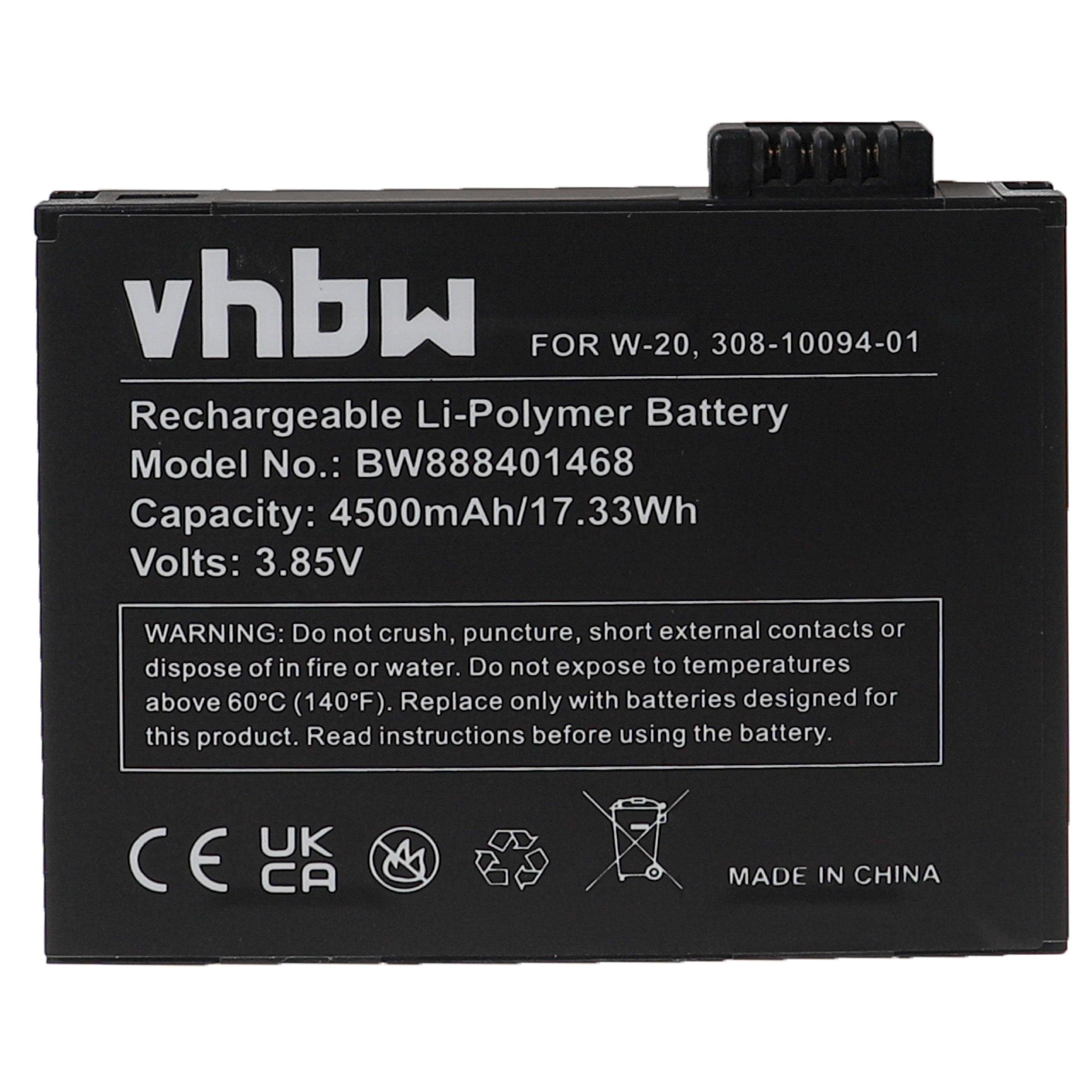 vhbw Ersatz für Netgear W-20, 308-10094-01 für Akku Li-Polymer 4500 mAh (3,85 V) | Akkus und PowerBanks