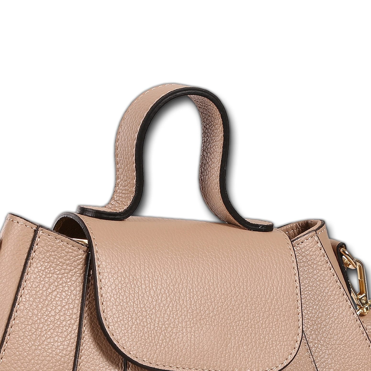 Toscanto Schultertasche Toscanto Damen Schultertasche Leder (Schultertasche), Damen Leder Schultertasche, altrosa ca. 28cm
