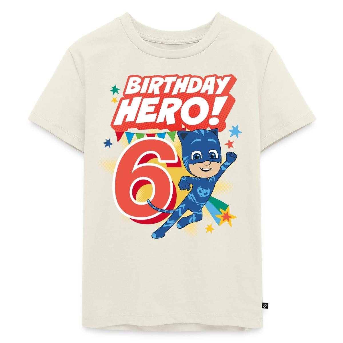 T-Shirt PJ Masks Catboy Birthday Hero 6. Geburtstag Kinder Premium T-Shirt