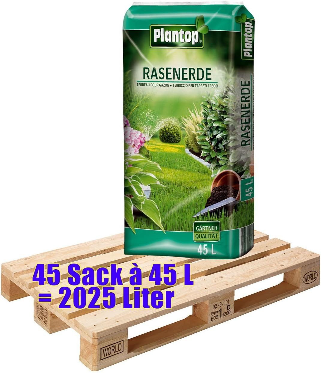 Plantop Blumenerde Plantop Rasenerde 45 x 45 L