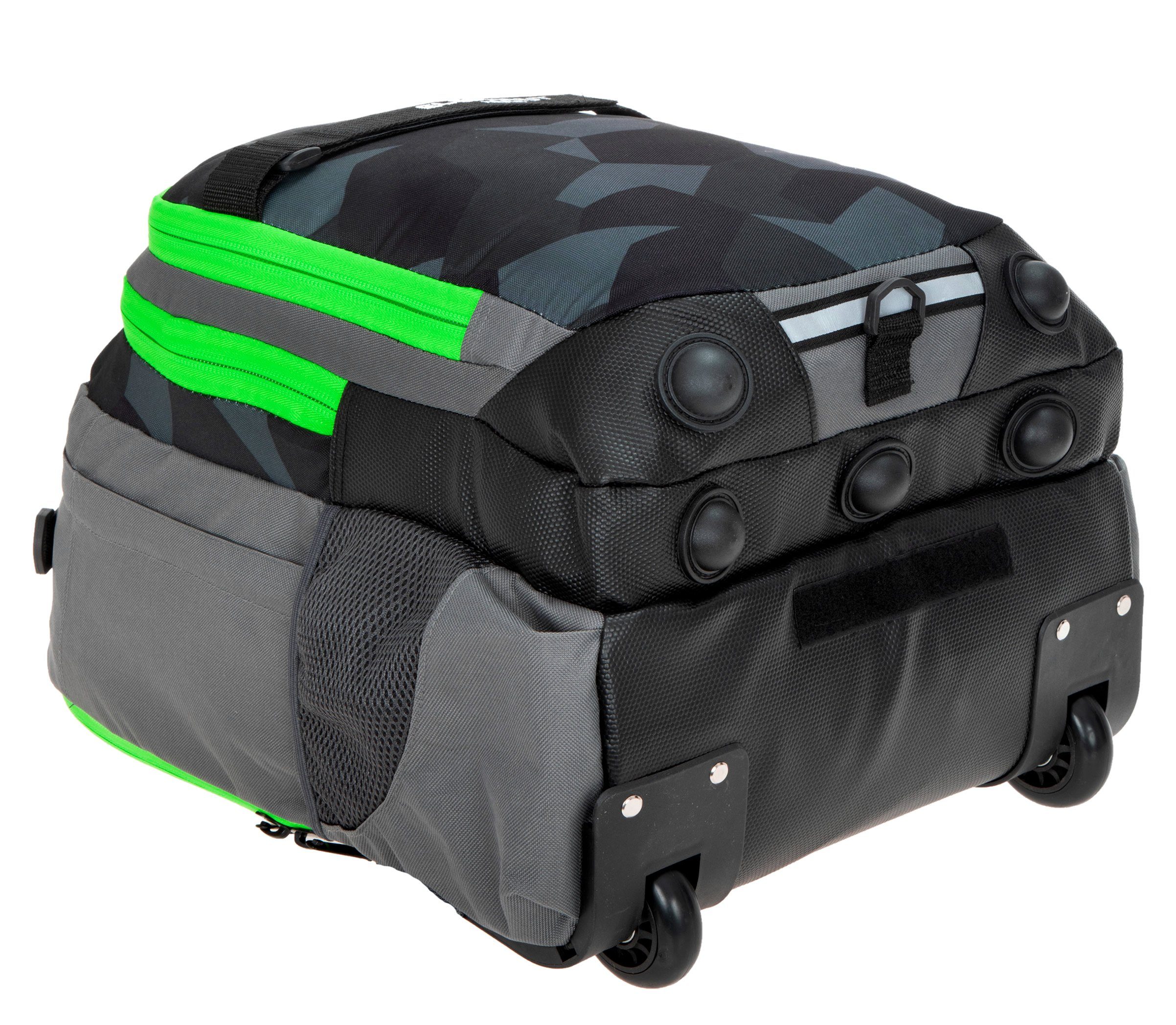 ELEPHANT Schulrucksack Trolley Hero Signature Schultrolley, Rucksacktrolley Schule Rucksack Rollen 3 Fächer Daypack Trolly – Bild 5 von 5