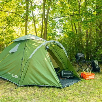 Lumaland Wurfzelt Familienzelt, (ideal für mehr Personen), perfekt für Camping im Wald, in der Natur etc.