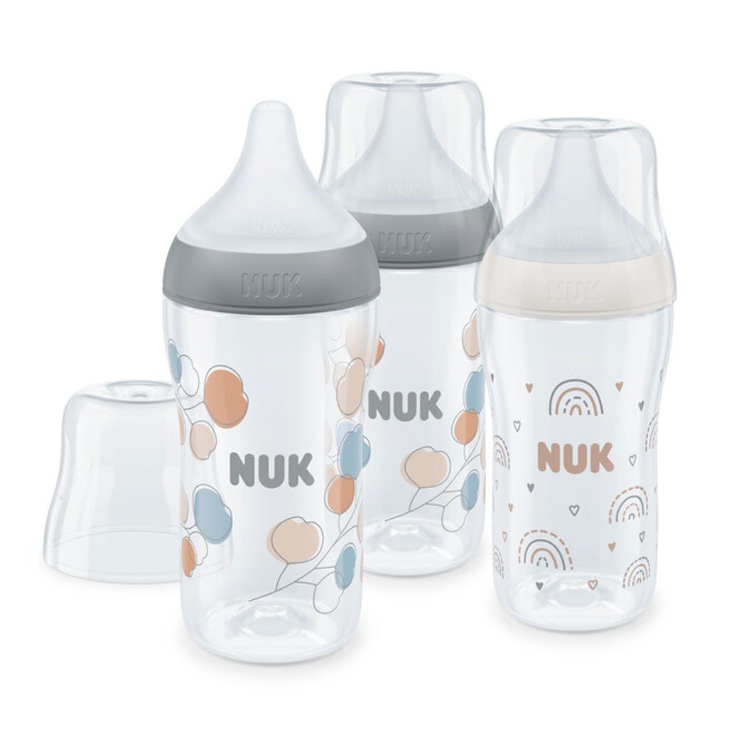 NUK Babyflasche NUK Perfect Match Babyflaschenset, Ab 3 Monate, 3er set