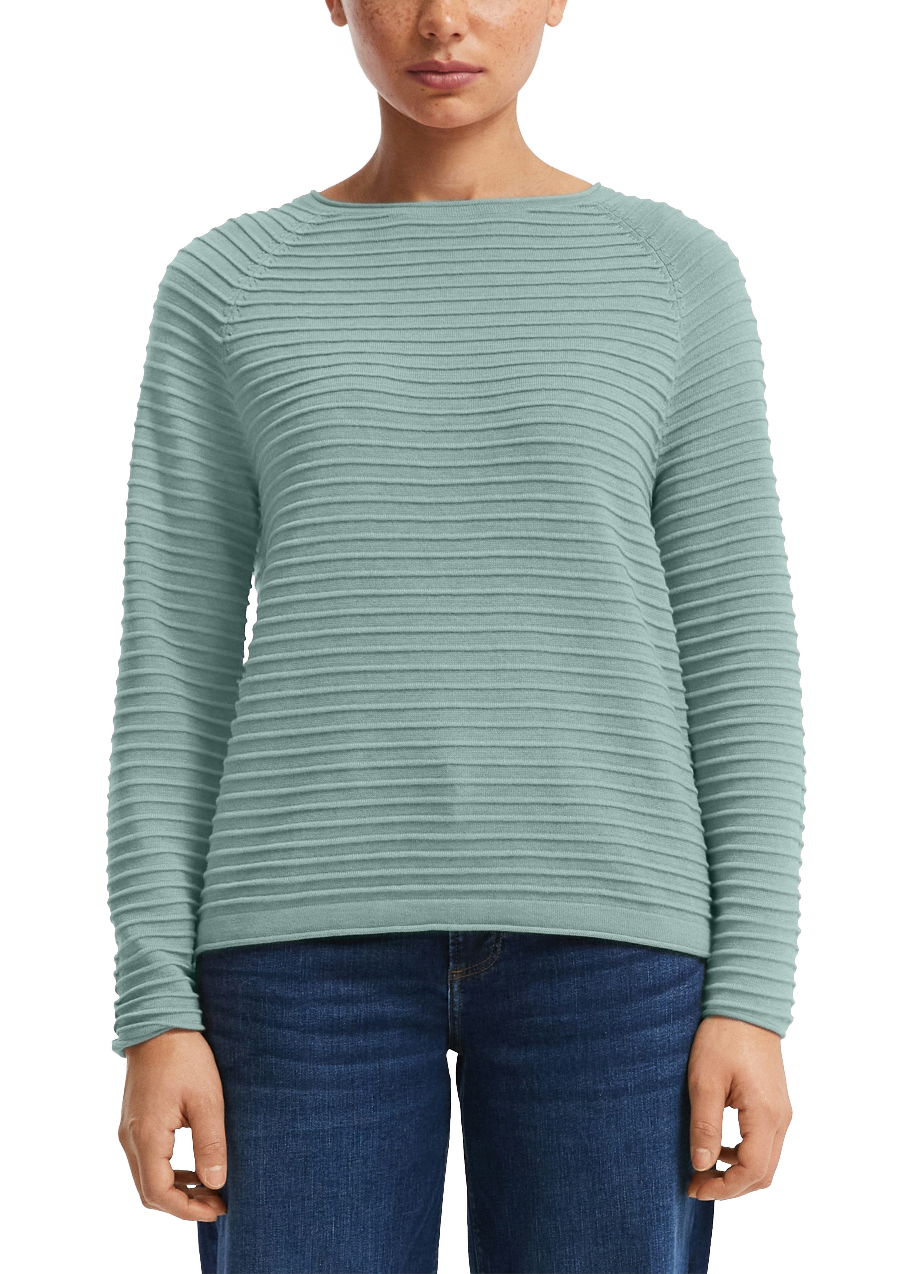 QS Strickpullover mit Strukturmuster günstig online kaufen