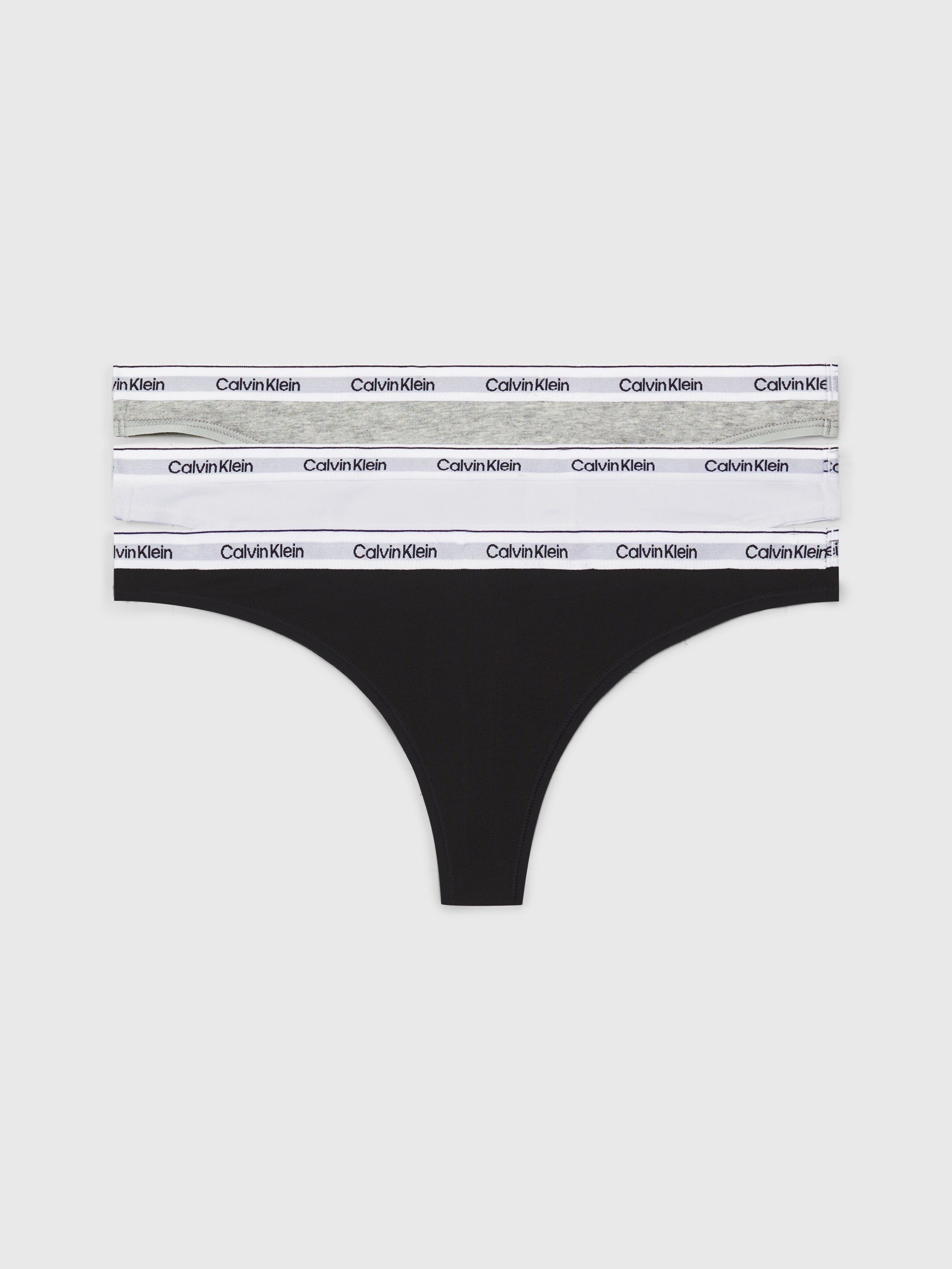 Calvin Klein Underwear Tanga 3 PACK THONG (LOW-RISE) (Packung, 3-St., 3er-Pack) mit Logobund