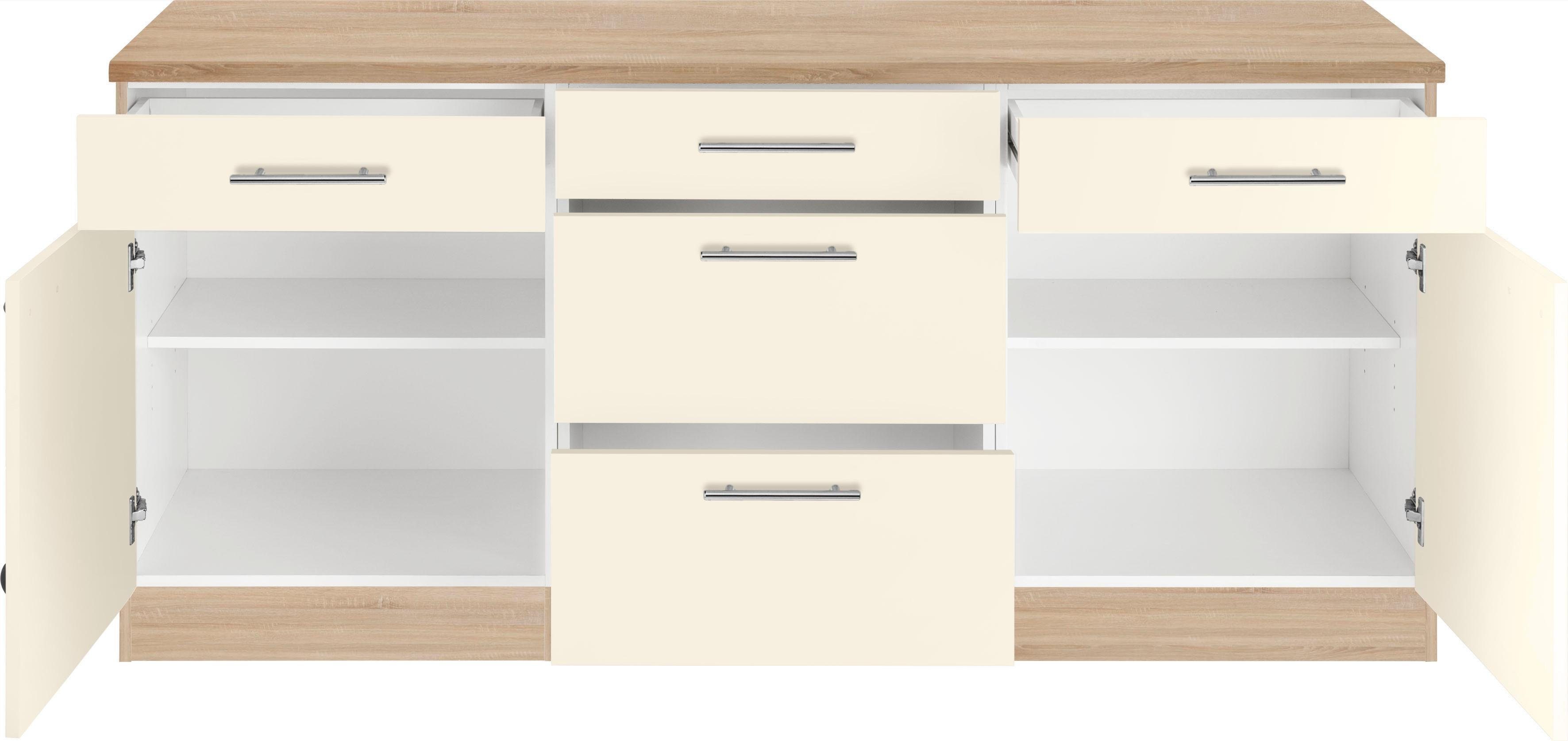wiho Küchen Unterschrank Kiel 180 cm breit