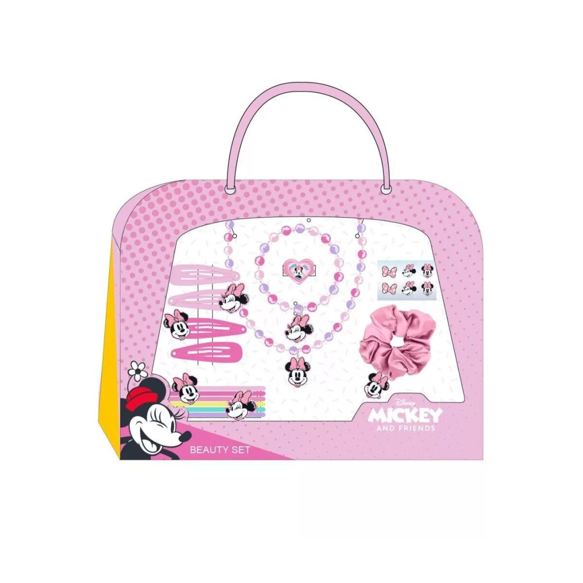 Disney Haarspange Disney Minnie Pink Haaraccessoire und Schmuckset, 15 Stück