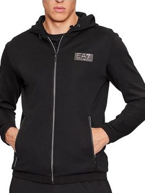 Emporio Armani Kapuzensweatjacke Jacke Full Zipper Hoodie und Logo-Patch (1-tlg)