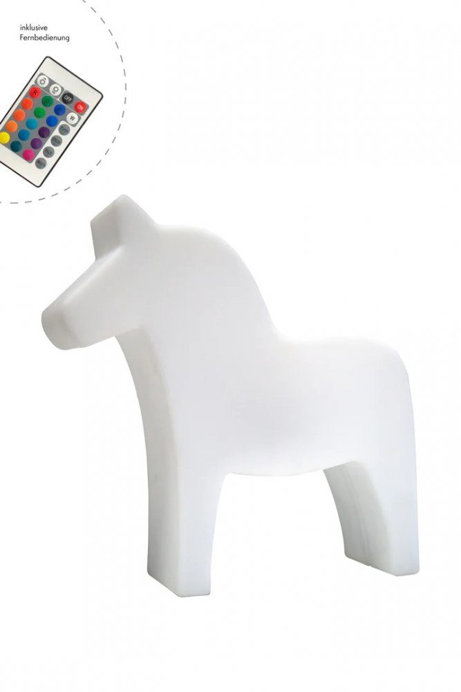 8 seasons design Dekolicht 8 seasons - Motivleuchte Shining Dala Horse 43 cm RGB