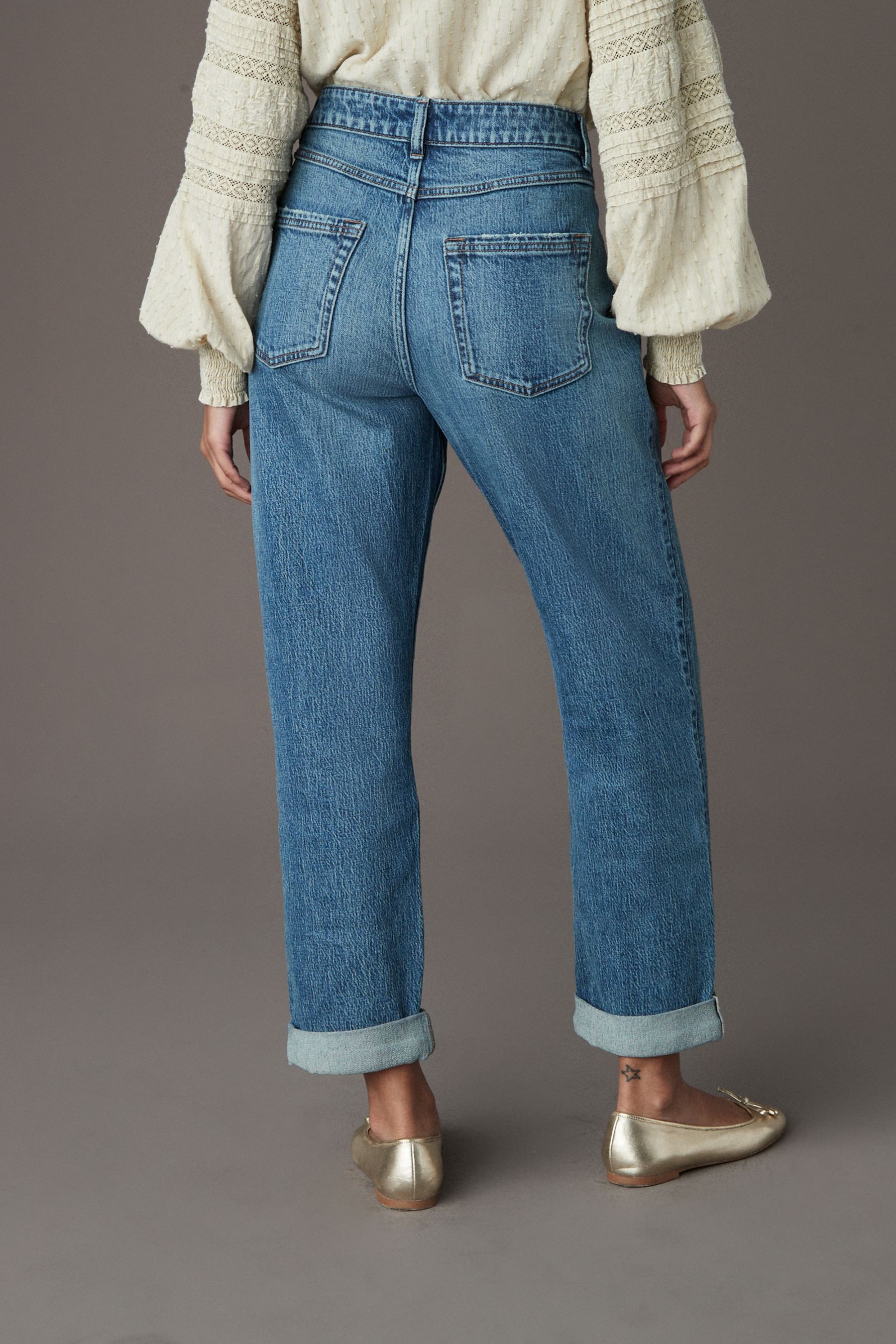 Next Boyfriend-Jeans Boyfriend-Jeans - Kurzgrößen (1-tlg) günstig online kaufen