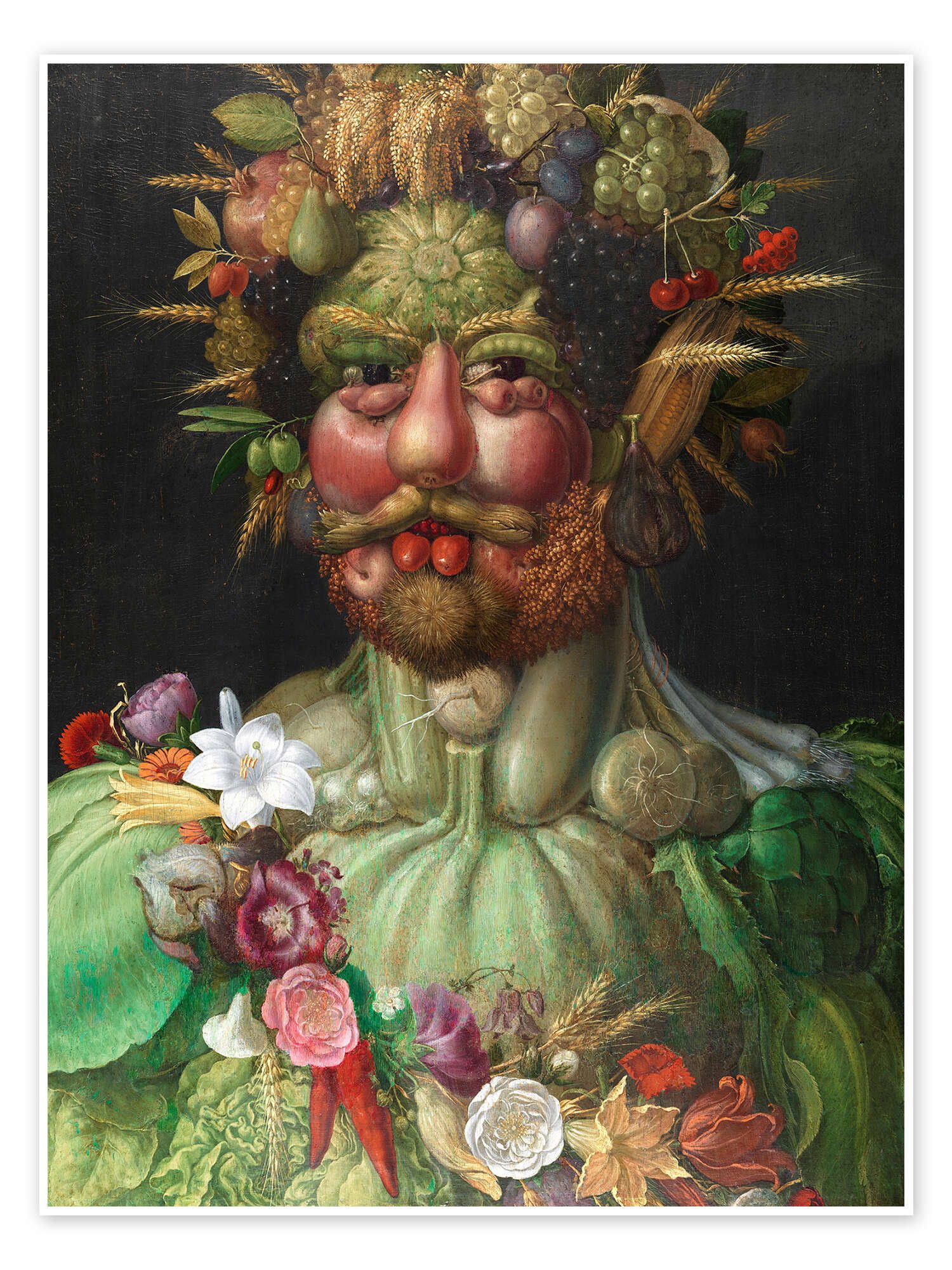 Posterlounge Wandbild Kaiser Rudolf II von Habsburg als Vertumnus, Giuseppe Arcimboldo, erhältlich als Poster, Leinwandbild, Wandsticker oder Acrylglasbild