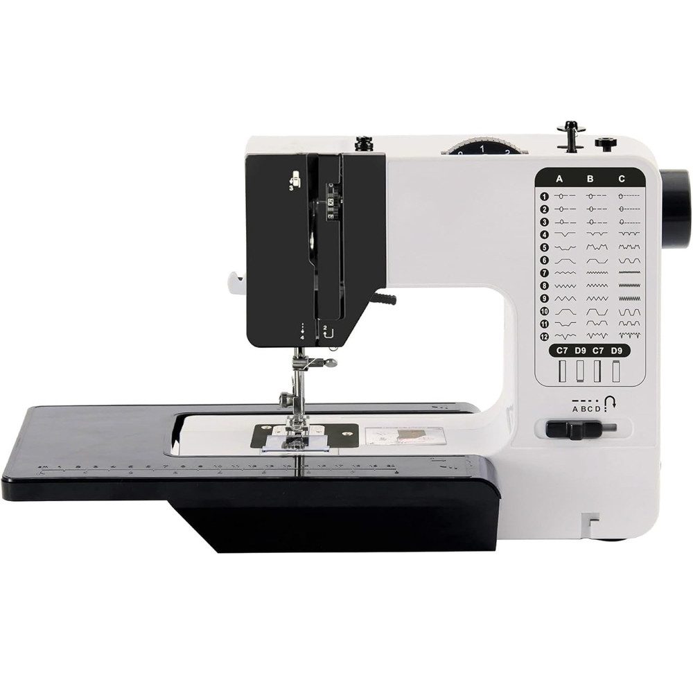 Topcony Nähmaschine Mini-Handnähmaschine Multifunktionale Haushaltsnähmaschine, 38 integrierten Stichen