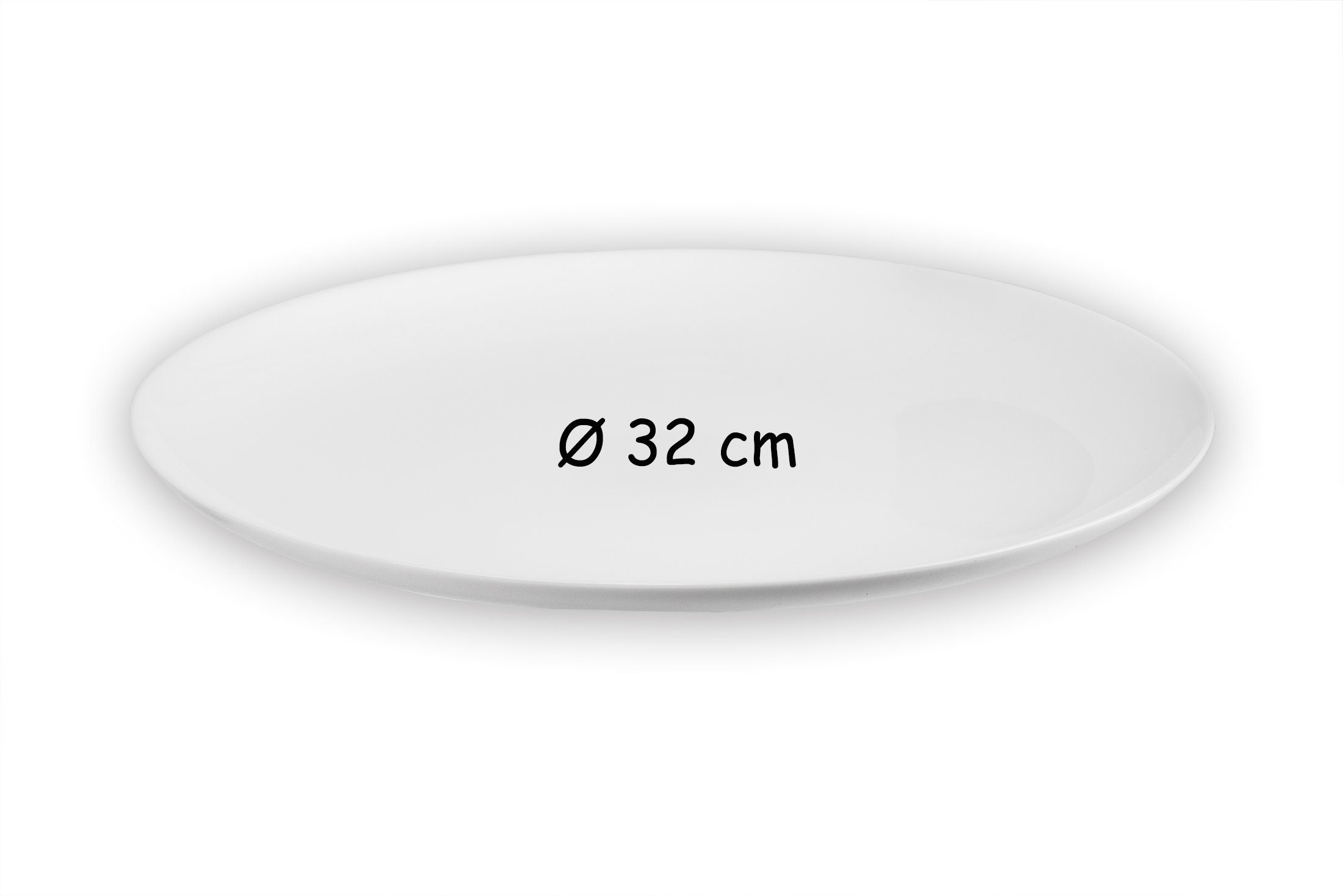 Pizzateller Arcoroc Luminarc für Flammkuchen, Opalglas Teller Durchmesser Wraps cm aus 32 Pizza, 6x