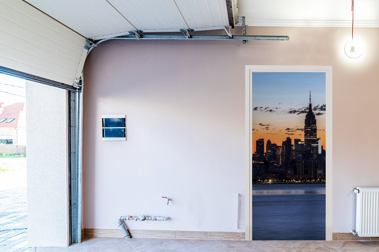 MuchoWow Türtapete New York - Amerika, Matt, cm St), für 75x205 Türaufkleber, bedruckt, Fototapete Tür, Skyline (1 