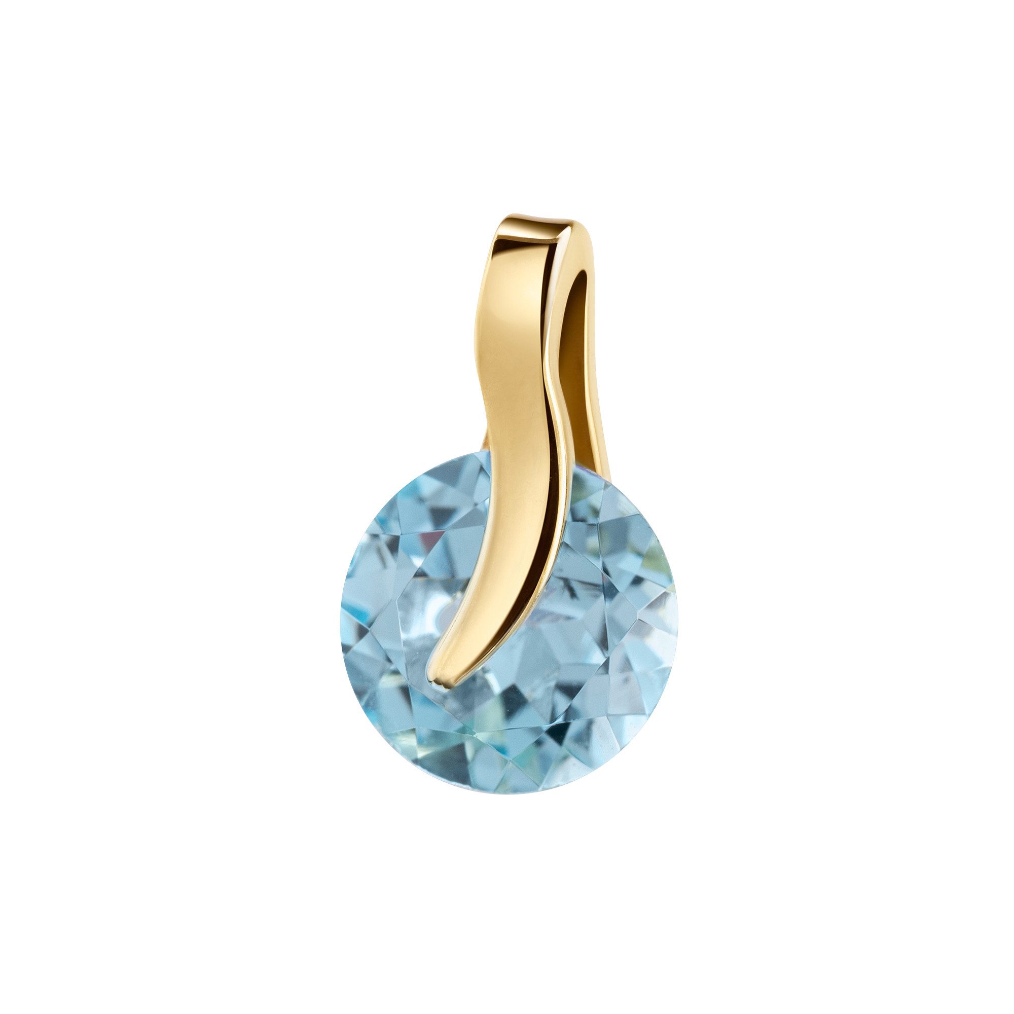 JEVELION Kette mit Anhänger blauer Topas günstig online kaufen