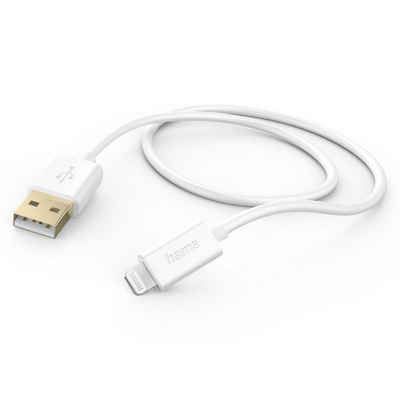 Hama USB-Kabel Ladekabel, USB-A - Lightning, 1,5 m, Weiß USB-Kabel