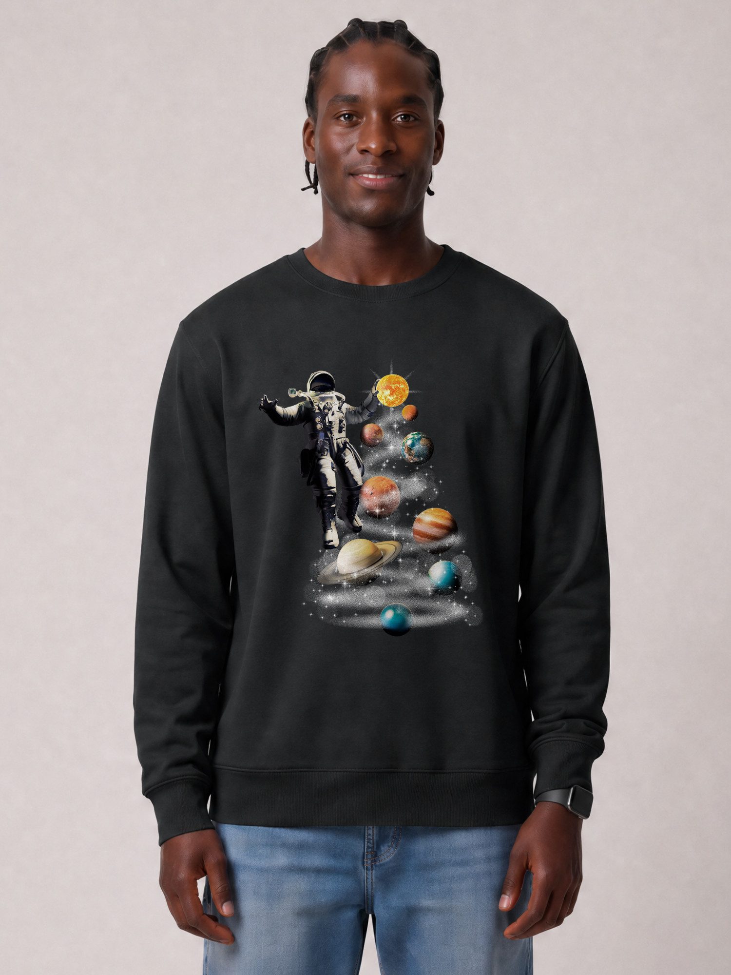 wat? Apparel Sweatshirt Weltraumreise